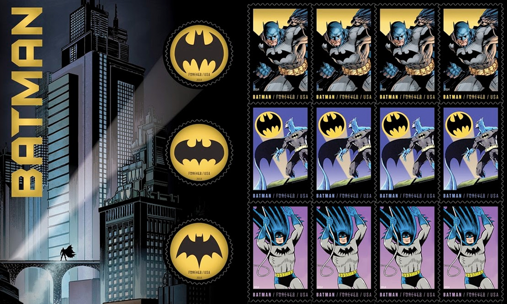 Batman Postage Stamps