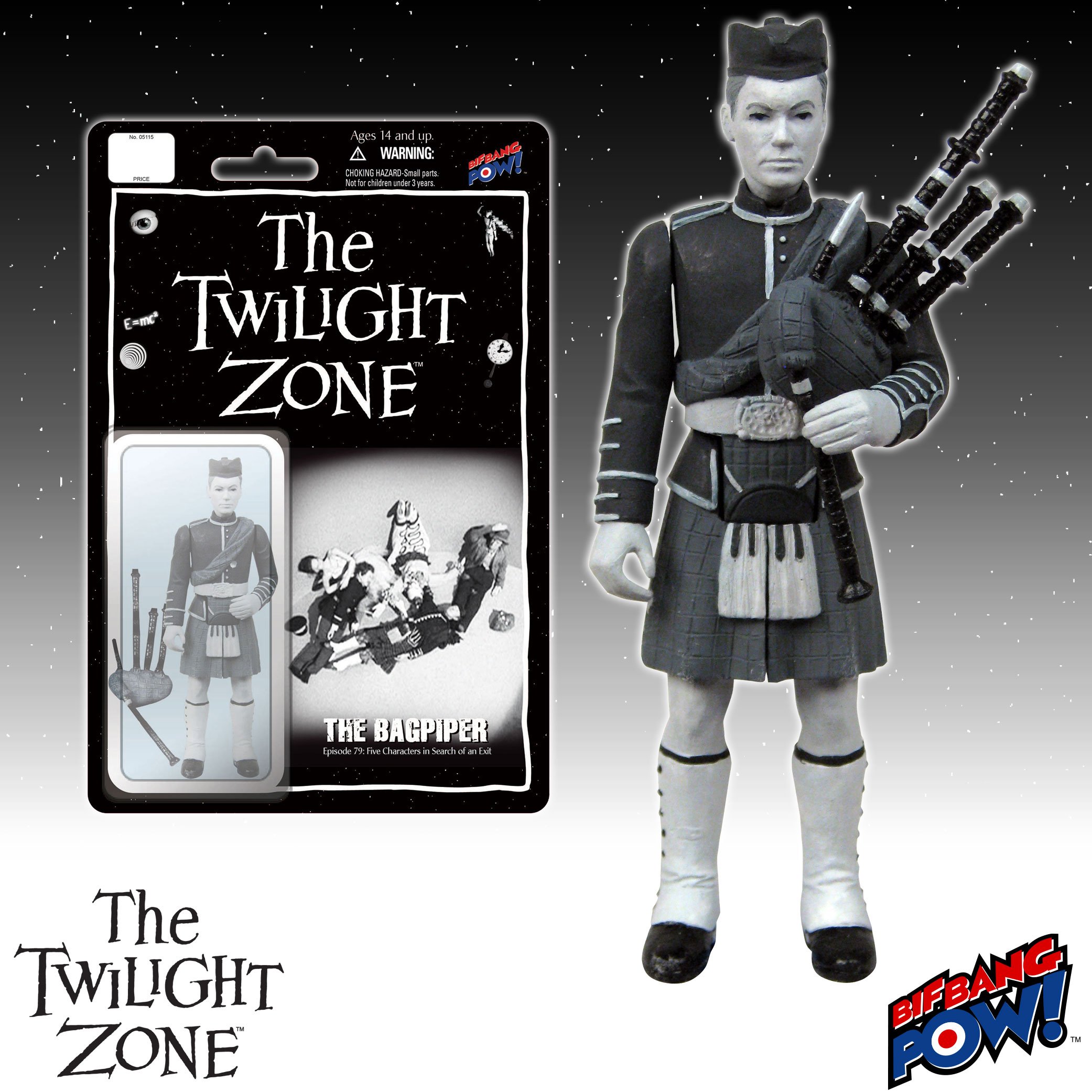 Twilight Zone Bagpiper Figure