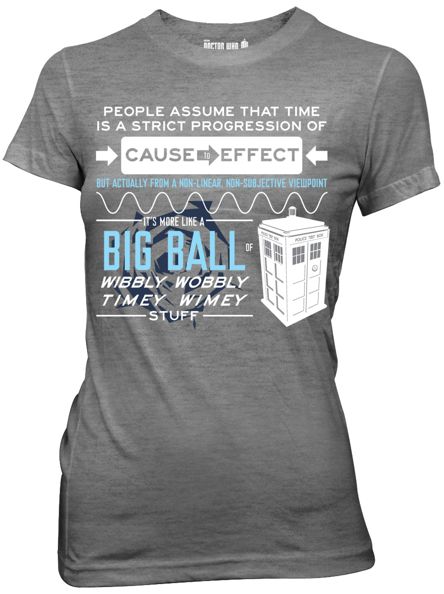 Doctor Who Wibbly Wobbly Shirt