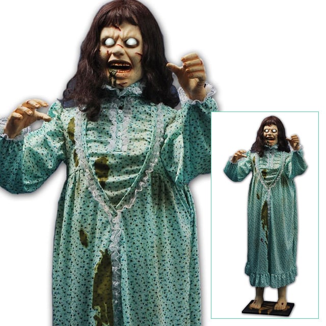 The Exorcist Regan Life-Size Talking and Rotating Statue