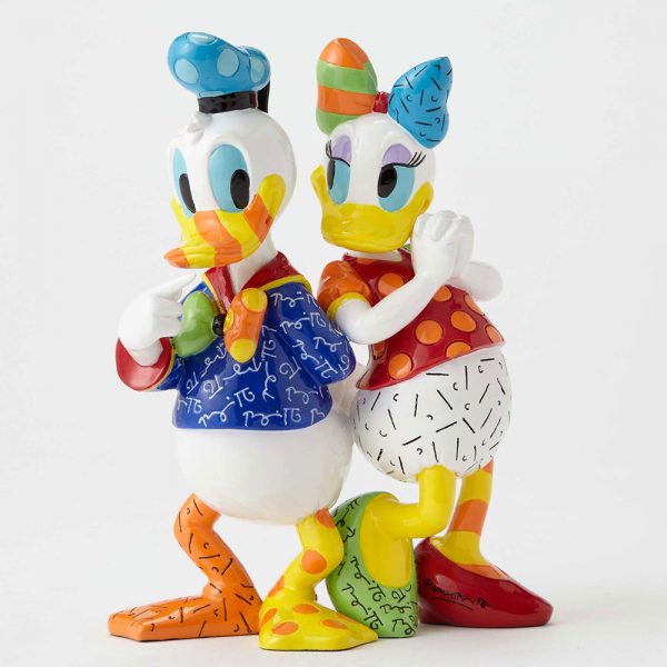 Disney Donald Duck and Daisy Duck Statue by Romero Britto