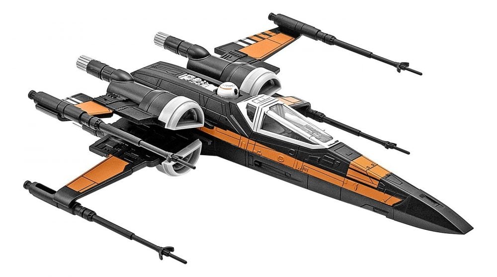 Star Wars: The Force Awakens Poe Dameron's X-Wing Fighter Snaptite Electronic Model Kit