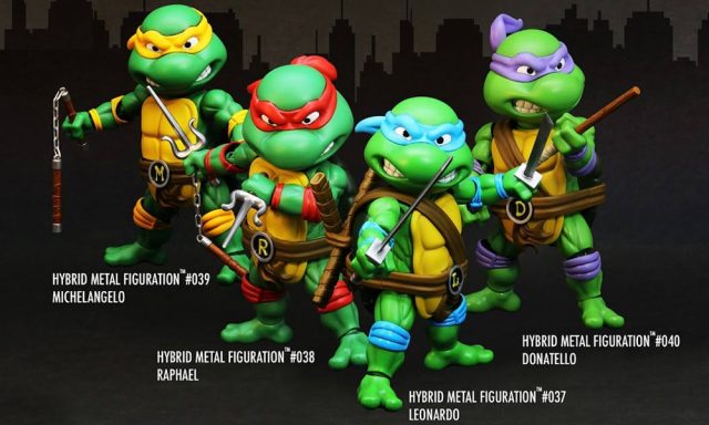 Teenage Mutant Ninja Turtles Hybrid Metal Figuration Figure - Set of 4
