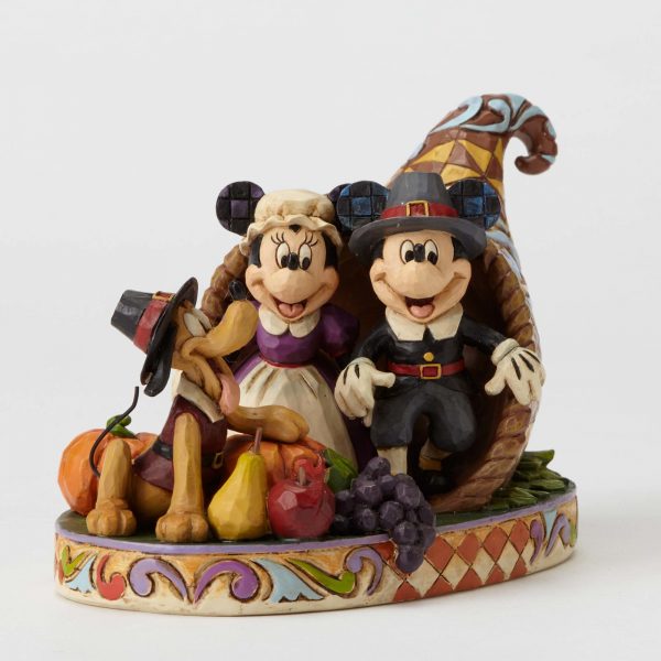 Mickey Mouse Cornucopia Holiday Harvest Statue