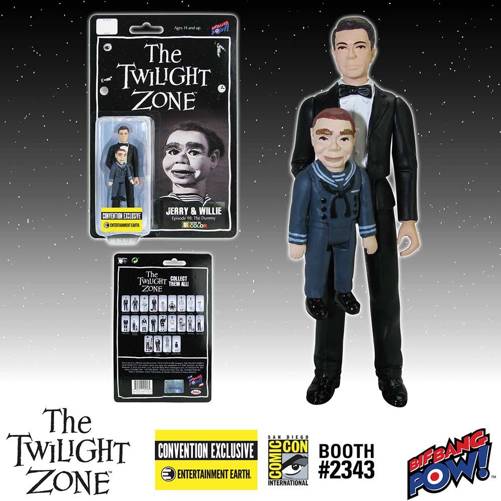 The Twilight Zone Jerry and Willie 3 3/4-Inch Action Figure In Color - Convention Exclusive