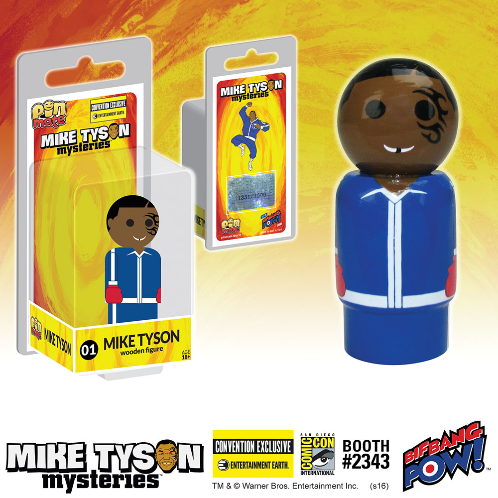 Mike Tyson Mysteries Mike Tyson Pin Mate Wooden Figure - Convention Exclusive