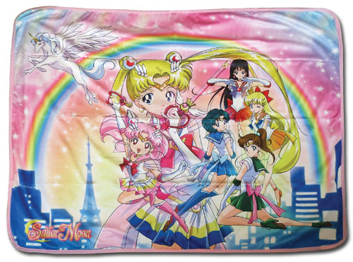  Sailor Moon Super Sailor Moon Group Sublimation Throw Blanket