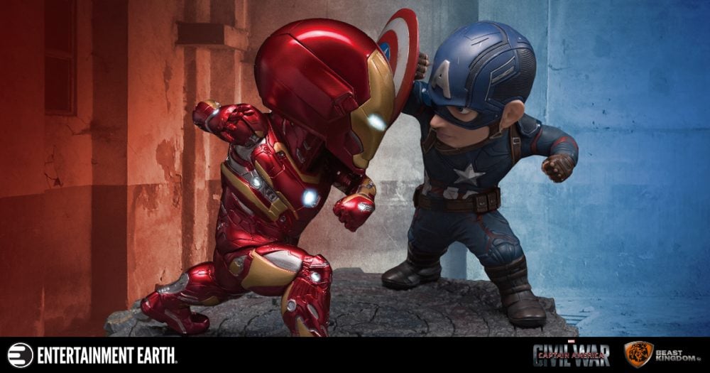 Egg Attack Cap vs. Iron Man
