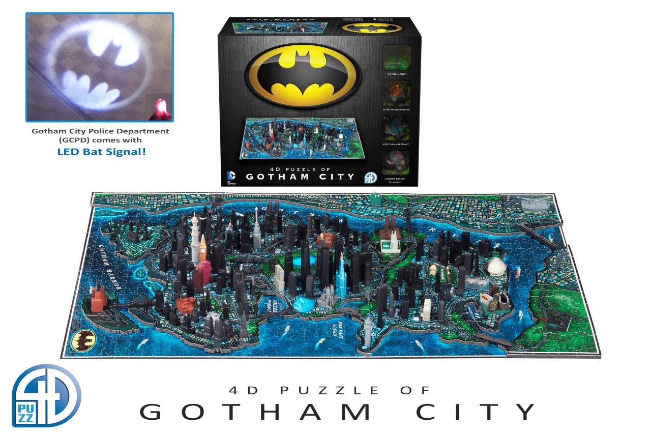 Gotham City 4D Cityscape Puzzle