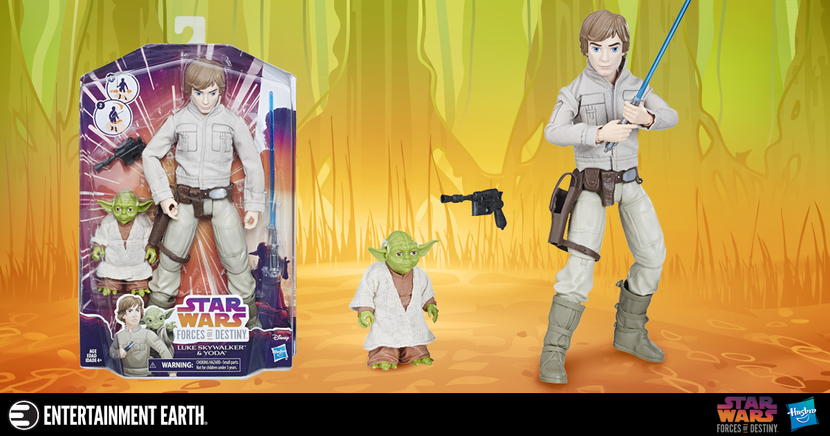 Star Wars Forces of Destiny Luke Skywalker and Yoda Adventure Doll 2-Pack
