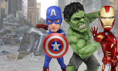 Freedom is Here with Avengers Bobble Heads