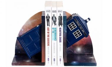 TARDIS Resin Bookend Keeps Your Time-Space Quarters Orderly