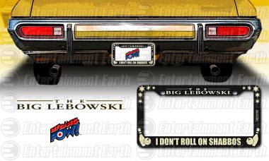 Roll Like the Dude with In-Stock Big Lebowski License Plate Frame