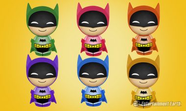 Rainbow Batman Is Back but this Time as Smiling Dorbz Figures