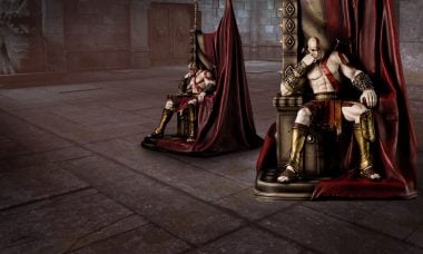 Kratos Takes the Throne as God of War with New Statue
