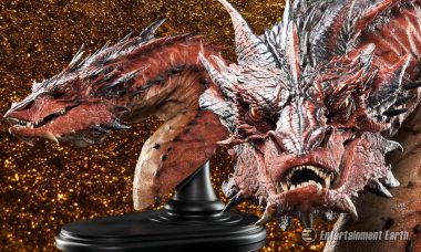 Smaug Awakens from His Slumber as New Bust from The Hobbit