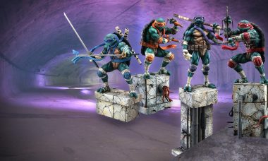 The Ninja Turtles Arrive as Battle-Scarred James Jean Statues