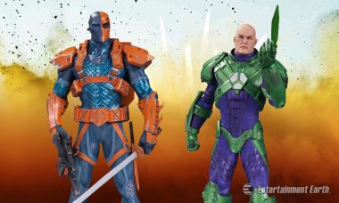 DC Comics Bad Boys, Lex Luthor and Deathstroke, Become Iconic Statues