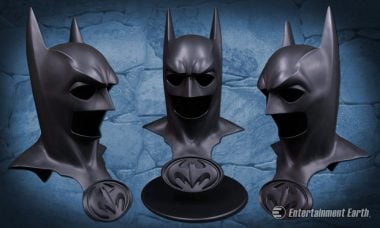 Channel George Clooney’s Caped Crusader with Batman and Robin Cowl Replica