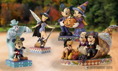 Mickey and Friends Get in the Autumnal Spirit with These Hand-Carved Statues