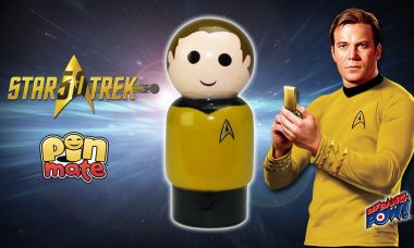 Star Trek: TOS Captain Kirk Pin Mate™ Beams into Stock at Entertainment Earth