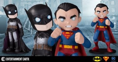 The Man of Steel and the Dark Knight Get Two New Statues