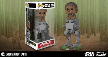 Make Room for This Chewbacca in AT-ST Deluxe Pop! Vinyl Figure on Your Shelf!