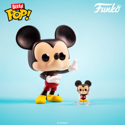 The Funko Bitty Pop! is micro-sized, about one inch in scale, and each set will come with three default figures and, even more collectible, a mystery Bitty Pop!.